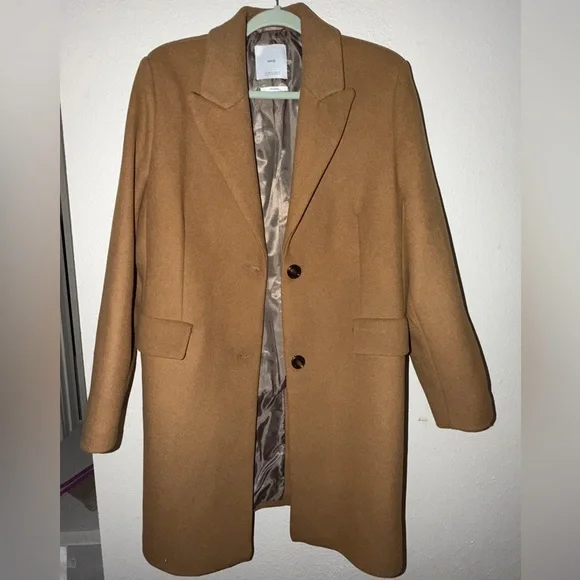 Mango LAPELLED STRAIGHT-CUT COAT - Picture 4 of 10